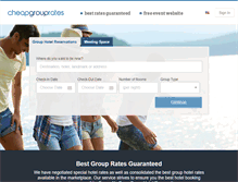 Tablet Screenshot of cheapgrouprates.com